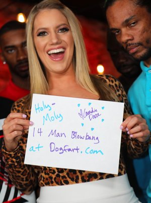 Dogfart Network are pleased to offer you a free photos featuring Candice Dare in hardcore fuck by many black guys